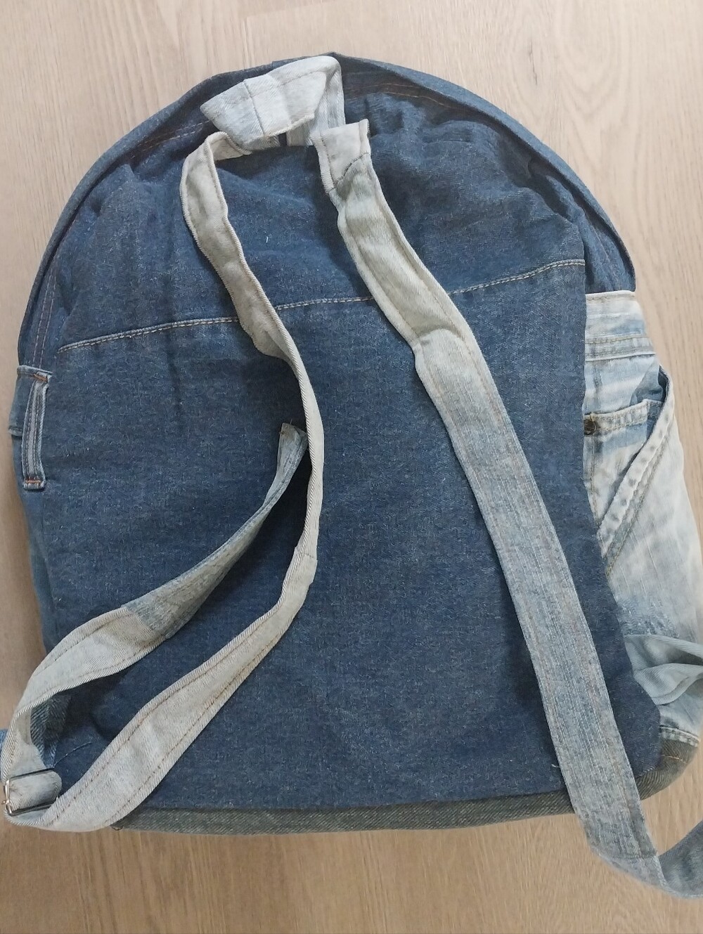 Upcycled Backpack-Denim - Picture 3 of 3
